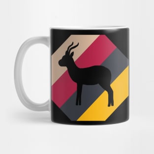 african gazelle hartebeest motif safari Mug